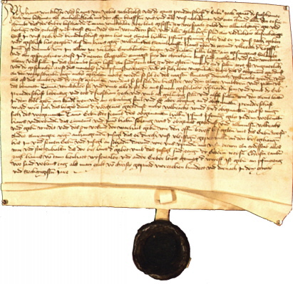 Älteste Urkunder der Froschhamer Zunft von 1462